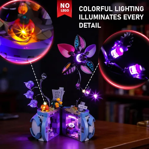 Vista 3 de BRIKSMAX Kit de luces 2.0 compatible con Lego Disney Sally Flowerpot 43288 - Kits de iluminación LED originales (solo accesorios) para exhibición