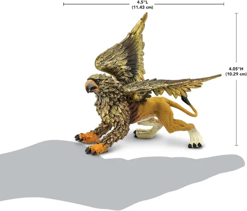 Vista 3 de Safari Ltd. Figura de Griffin – Figura detallada de plástico de 4.25 pulgadas – Majestuosa criatura mítica juguete de juego para niños, niñas