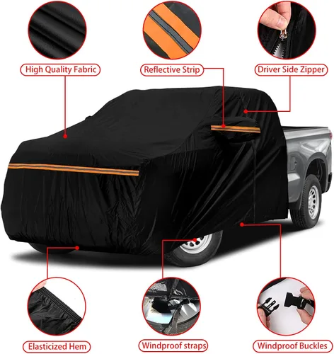 Vista 2 de Cubierta impermeable para cabina de camión reemplazar la serie F/Silverado/Ram CrewCab 2 puertas