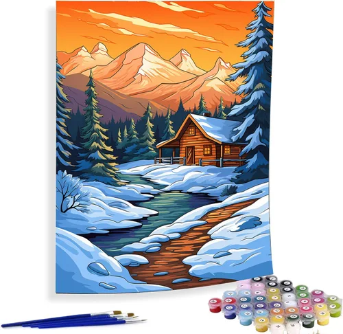 Vista 21 de Diymood Pintura por números para adultos, barco, pintura al óleo náutica acrílica por números, kits para niños y adultos principiantes