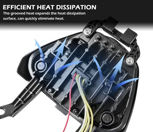 Vista 3 de Ensamble de faro LED VEISUTOR para Yamaha MT-07 FZ-07 14-17, faro delantero con haz alto y bajo DRL, luces de señal de giro para accesorios Yamaha