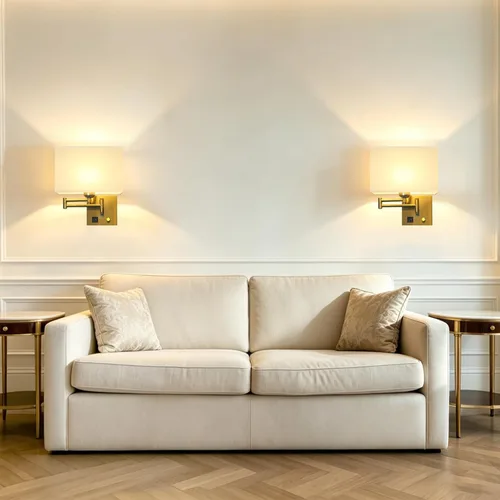 Vista 8 de Plug in Swing Arm Wall Sconce, Wall Lights for Living Room