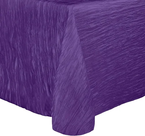 Vista 43 de Ultimate Textile Delano Crinkle - Mantel ovalado de tafetán (50 x 90 pulgadas), color negro