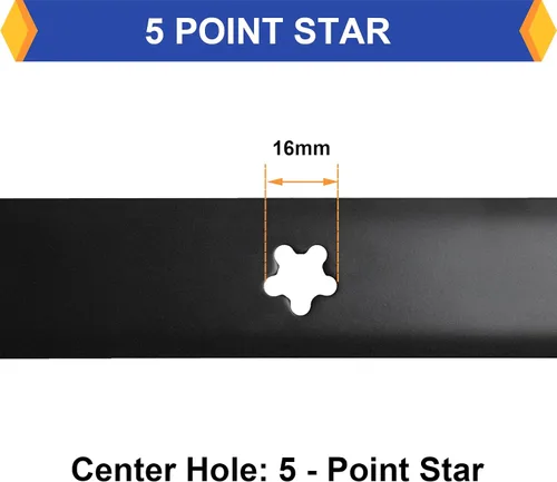 Vista 5 de Paquete de 2 cuchillas de repuesto para cortacésped Craftsman Husqvarna Poulan 127843 138498 138971 532127843 532138498 532138971, compatible