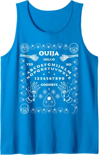 Vista 7 de Ouija Junta Planchette Tank Top Negro