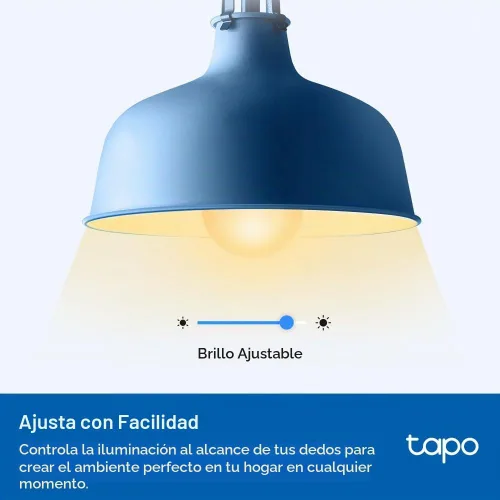 Vista 5 de Tapo TP-Link - Bombillas inteligentes, 800 lúmenes (equivalente a 60 W), bombilla LED blanca cálida suave de 2700 K, regulable, compatible con Alexa