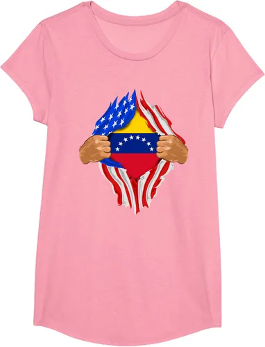 Vista 33 de Camiseta Venezuelan Blood Inside Me Regalo de la bandera de Venezuela, Blanco