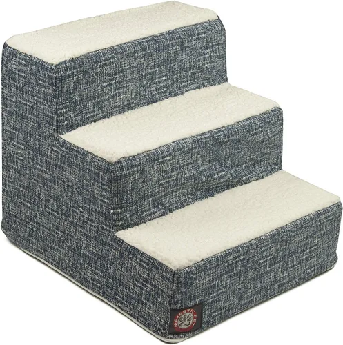 Vista 129 de Majestic Pet - Escaleras portátiles para mascotas suave escalón de espuma de sherpa escalones para perros y gatos rampa para cachorros