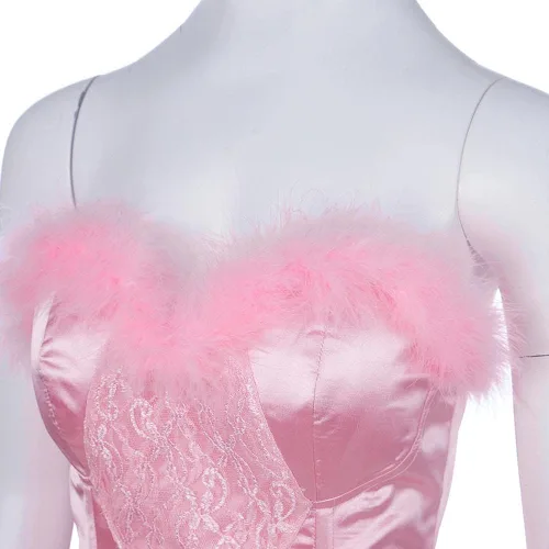 Vista 6 de Disfraz sexy de conejo de Elle Woods para mujer disfraz de conejo rosa disfraz de Halloween