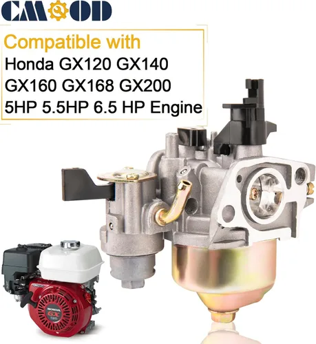 Vista 5 de Carburador GX160 GX200 Compatible con Honda GX120 GX140 GX160 GX200 Motor 5HP 5.5HP 6.5 HP Reemplaza 16100-ZH8-W61, con Bobina de Encendido