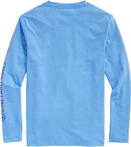 Vista 2 de vineyard vines Camiseta de manga larga Vv Harbor Performance para niño