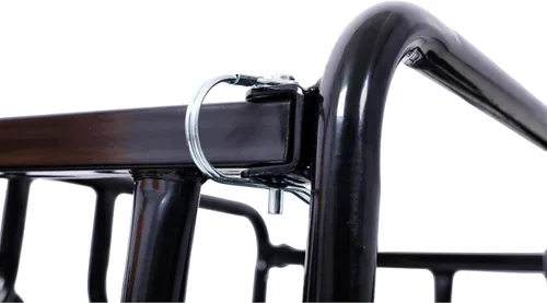 Vista 3 de LuckyNote Remolque de carga plegable para bicicleta con enganche universal para bicicleta, remolque de vagón de bicicleta con ruedas y reflectores