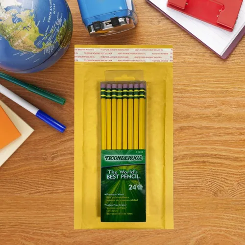 Vista 9 de 100 sobres de papel kraft con burbujas de 5 x 10 pulgadas – #00 bolsas acolchadas autosellantes