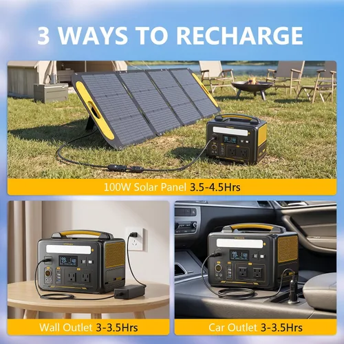 Vista 11 de VTOMAN Jump 600X Estación de Energía Portátil 600W, Generador Solar 299Wh Estación de Energía con Batería LiFePO4 con Arranque Rápido