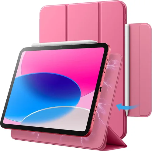 Vista 10 de JETech Funda magnética para iPad (A16) de 11ª/10ª generación (2025/2022), accesorio magnético, funda delgada para tableta con encendido y apagado
