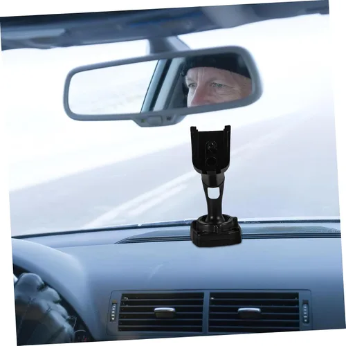 Vista 5 de NUOBESTY Soporte estable de montaje de cámara de tablero de visión trasera para espejo interior del automóvil, soporte de base de consola central