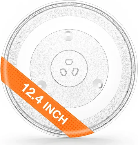 Vista 9 de Placa de vidrio giratoria de repuesto para microondas de 9.6 pulgadas/9.6 in / 24.5cm, bandeja de vidrio de repuesto para LG, GE, Magic Chef