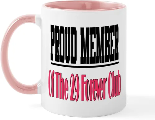 Vista 5 de CafePress 29 Forever Club Mug Taza de café de cerámica de 11 oz (11.0 fl oz)