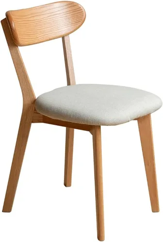 Vista 28 de Silla de comedor de madera maciza para cocina (1, negro) Contoured seat for comfort. Non-slip feet, sturdy wood. Quick assembly. For dining