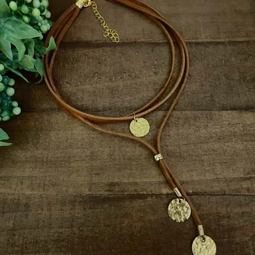 Vista 4 de XULAVA Black Brown Suede Choker Necklace for Women Teen Girls,Boho Jewelry Layered Long Necklaces for Best Friend
