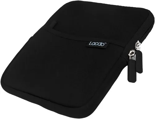 Vista 5 de Samsung, Lacdo, bolsa de almacenamiento de neopreno, protectora, a prueba de golpes, con bolsillo externo, para Apple MD564ZM/A USB 2.0 SuperDrive