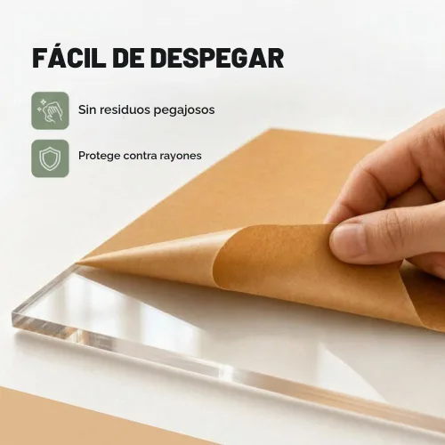 Vista 2 de Hojas de plexiglás de 1/8 de pulgada de grosor (3mm), láminas de acrílico - acrílico transparente, 12" x 12" - hoja de plexiglás fundido
