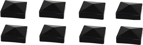Vista 16 de Pyramid True - Tapa de vinilo de plástico para poste de valla de 4 x 4 pulgadas (3.937 in x 3.937 in), color negro o blanco/múltiples cantidades