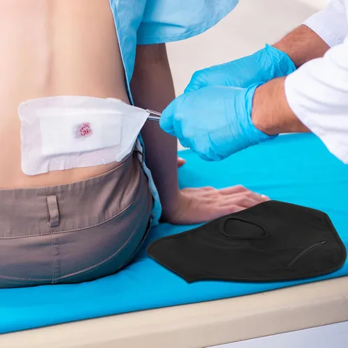 Vista 5 de Liitrsh 2 piezas de fundas para bolsas de ostomía, suministros de colostomía, envoltura de ostomía para hombres y mujeres, deportes, natación, ducha