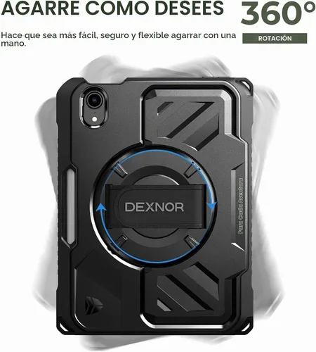 Vista 3 de Dexnor - Funda para iPad mini 7 (A17 Pro)/mini 6 de 8,3 pulgadas