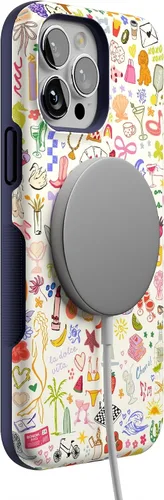 Vista 6 de Casely Funda para iPhone 13 Pro Max Todas las cosas divertidas Diversión en días laborables Compatible con MagSafe Diseño protector audaz