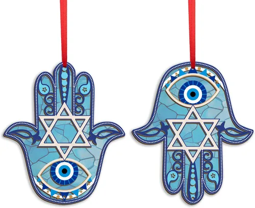 Vista 12 de FLAGWIX Regalos Cristianos de Navidad para Mujeres Fe - Adornos Acrílicos 2025 para Decoraciones de Árbol - Adorno de Cruz de Navidad, Regalos