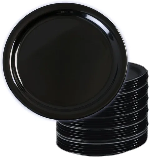 Vista 9 de Carlisle FoodService Products Kingline - Plato de postre de plástico reutilizable para el hogar y restaurantes, melamina, 6.5 pulgadas, color marrón