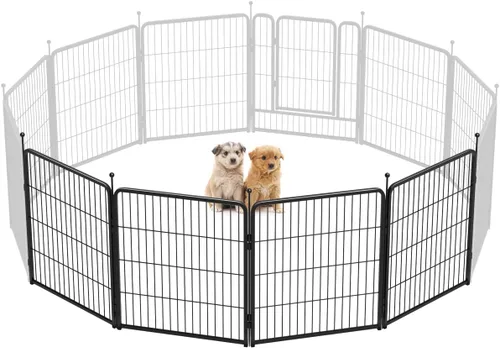 Vista 8 de FXW Rollick - Corralito para perros para patio, campamento con casa rodante, patentado, 24 pulgadas, 2 paneles Fácil instalación, resistente