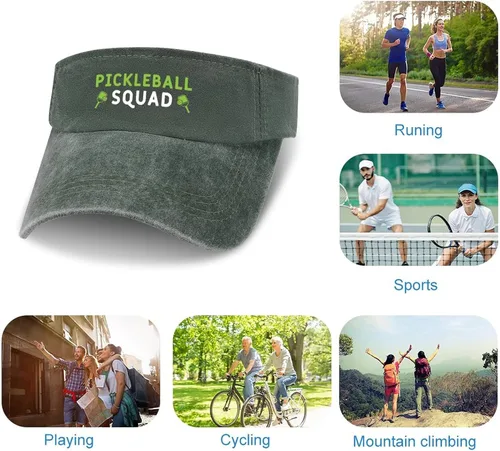 Vista 4 de Pickleball Lovers Gift Baseball Hats for Women Funny Workout Caps for Women Sun Hat Pickleball Squad Summer Hat
