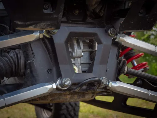 Vista 5 de SuperATV Brazos de radio traseros de aluminio Billet para Polaris RZR XP Turbo S / S4 (2018+) No funciona con parachoques traseros Polaris