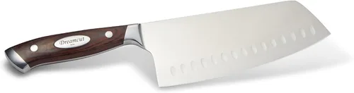 Vista 2 de Bavarian Knife Works - Cuchillo de chef de alta calidad de 10 pulgadas, afilado, hecho de acero alemán, mango ergonómico de madera de Pakkawood