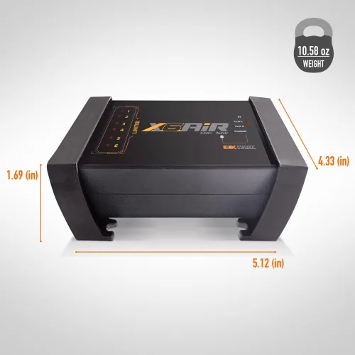 Vista 2 de Banda Audioparts X6-AIR Amplificador de coche de 6 canales, 32 bits/96khz, 2 entradas, 46 ecualizadores en/CH, limitador de pico, Bluetooth, control
