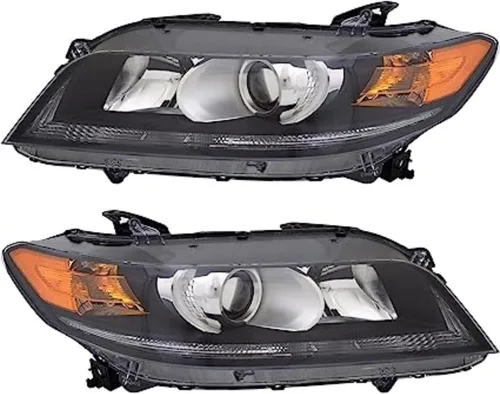 Vista 5 de Conjunto de faros compatible con Honda Accord EX EX-L LX-S Coupé 2013 2014 2015 izquierda/lado del conductor DOT/SAE Compliant faros halógenos