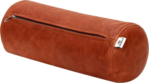 Vista 4 de Funda de almohada redonda con cilindro cervical Diseñada ergonómicamente para cabeza, cuello, espalda y piernas, ideal para soporte de columna