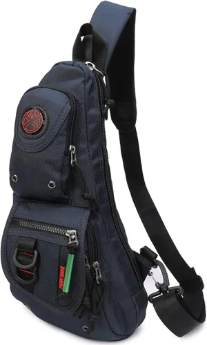 Vista 7 de NICGID Mochilas tipo bandolera, bolsa de pecho con bandolera, bolsas cruzadas de hombro para hombres y mujeres, viajes al aire libre Outdoor Travel