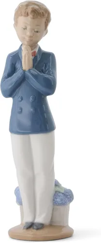 Vista 3 de NAO Hora de orar. Figura de comunión de porcelana.