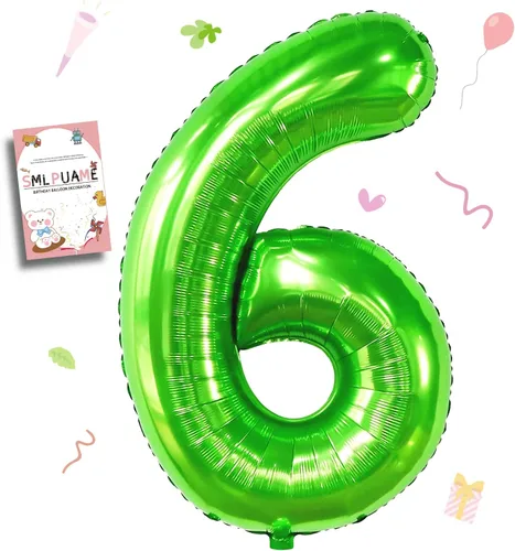 Vista 146 de Globos grandes de 40 pulgadas de números del 0 al 9, globos numéricos para decoración de fiesta de cumpleaños, globos de helio de aluminio