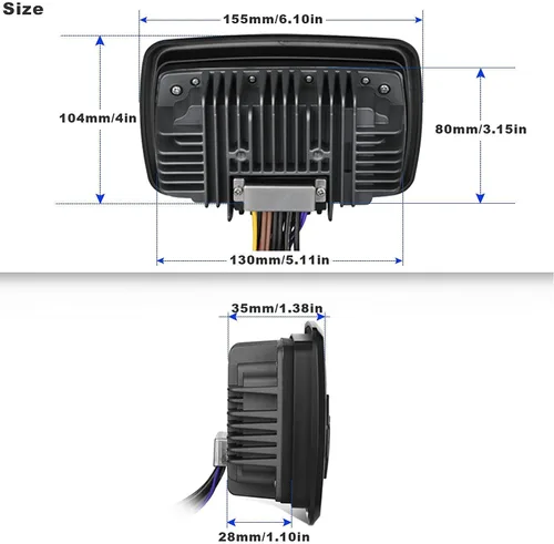 Vista 5 de Estéreo marino Bluetooth impermeable barcos carrito de golf Radio medios digitales receptor estéreo AM FM sintonizador Bluetooth transmisión
