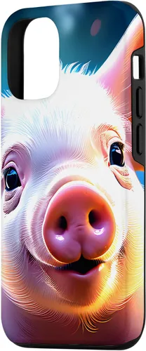 Vista 2 de Funda de cerdo artístico para iPhone 15