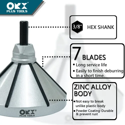 Vista 2 de ORXPLUS TOOLS 2 en 1 Herramienta de desbarbado de tubería