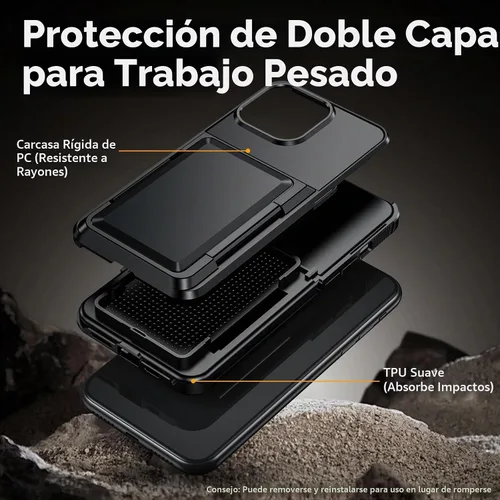 Vista 4 de Vofolen Funda tipo cartera para iPhone 11 con tarjetero