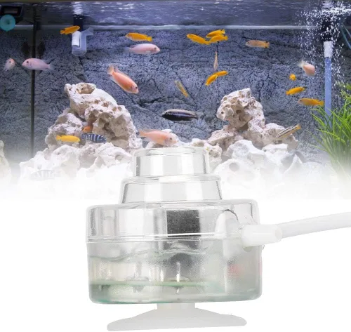 Vista 5 de Luz de acuario, luz LED de burbuja de peces, lámpara impermeable colorida accesorios de acuario (110-220V) (US)