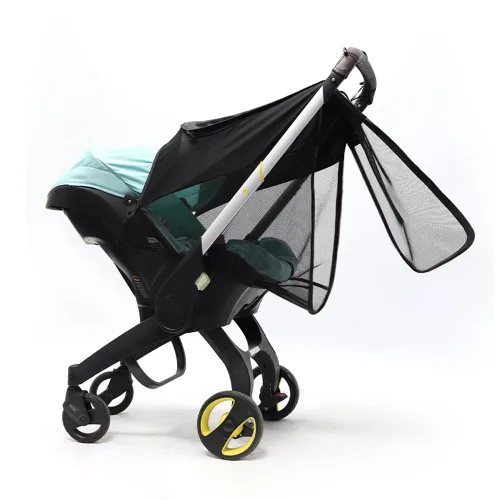 Vista 3 de DOONA - Parasol 2 en 1 para cochecito de bebé y asiento de automóvil, extensión de protección UV, cubierta solar, toldo de cobertura completa