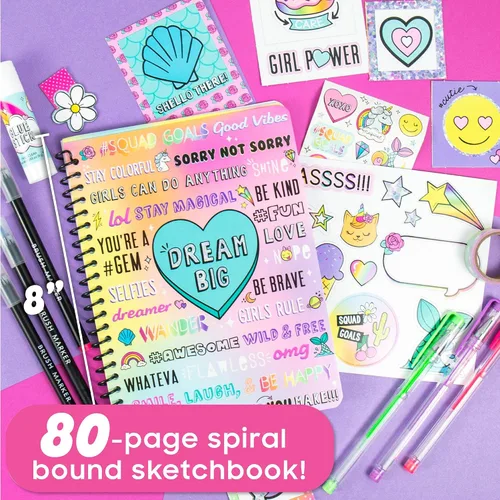 Vista 3 de Just My Style Mi Mer-Mazing Cuaderno de bocetos por Horizon Group USA, Pastel al óleo