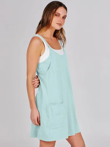 Vista 4 de ANRABESS - Vestido deportivo para mujer, para verano, rómper para tenis, entrenamiento y deportes, minivestido enterizo, pantalones cortos